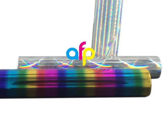 Silberner Regenbogen-heiße Prägefolie mit ganz eigenhändig geschriebem/Laser-Muster