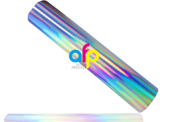 Silberner Regenbogen-heiße Prägefolie mit ganz eigenhändig geschriebem/Laser-Muster