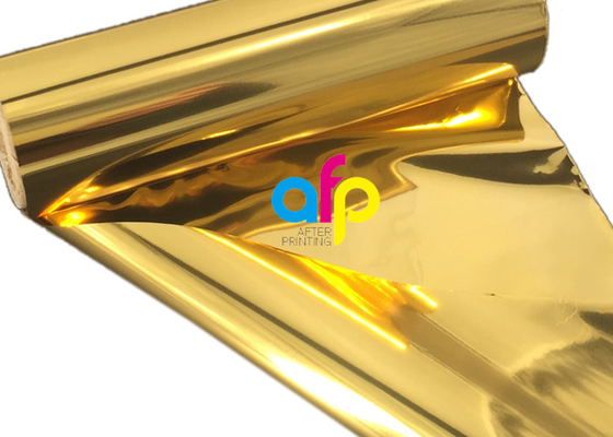 Beide Seiten-heiße stempelnde Goldfolie, 640mm * 120m Größen-Wärmeübertragungs-Folie