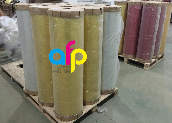 Ausgleich/Gravüre, die metallischen Polyester-Film, weiche Mattlaminierungs-Rolle druckt